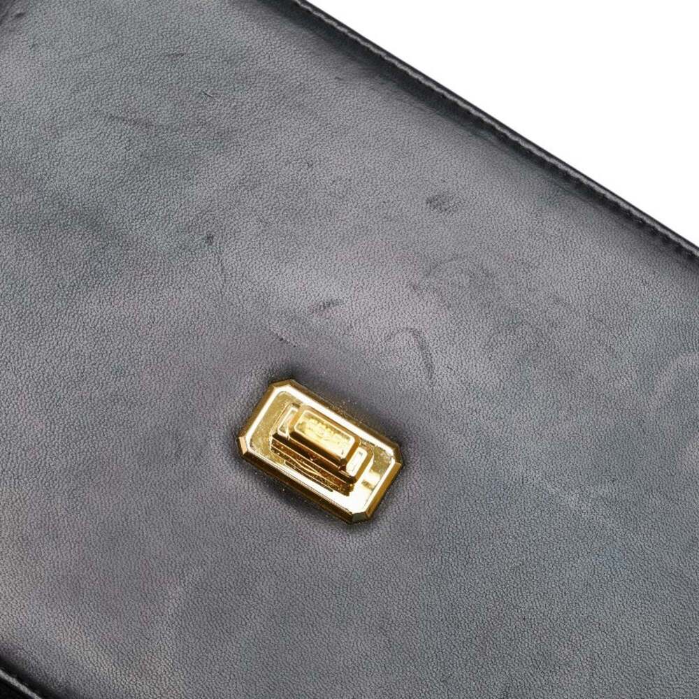 CHANEL Black Lambskin Leather Shoulder Bag - Picture 8 of 16